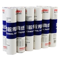 得力 deli 热敏传真纸 7725 216mm*30y DC