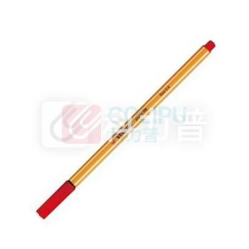 思笔乐 STABILO 乐点88纤细水笔 88/40 0.4mm (红色) 10支/盒