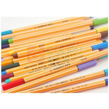 思笔乐 STABILO 乐点88纤细水笔 88/40 0.4mm (红色) 10支/盒