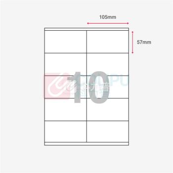 普林泰科 printec 物流管理打印标签 A0101-100 10分 105*57mm  100页/包