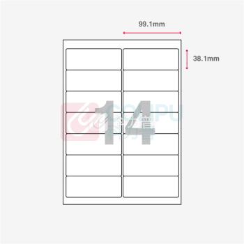 普林泰科 printec 地址打印标签 A0140-100 14分 99.1*38.1mm 100页/包
