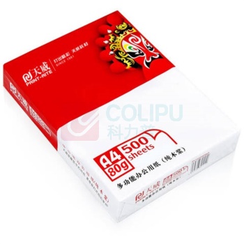 天威 PRINT-RITE 复印纸 A4/80G 一箱8包、一包500张
