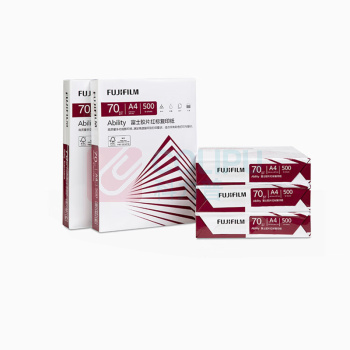 富士胶片 FUJI FILM 红标复印纸 A4 70g (白色) 500张/包 5包/箱 (原富士施乐)