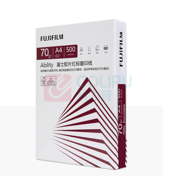 富士胶片 FUJI FILM 红标复印纸 / A4 70g 500张/包 5包/箱 (原富士施乐)