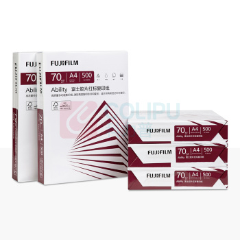 富士胶片 FUJI FILM 红标复印纸 / A4 70g 500张/包 5包/箱 (原富士施乐)