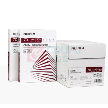 富士胶片 FUJI FILM 红标复印纸 / A4 70g 500张/包 5包/箱 (原富士施乐)