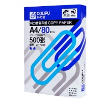 科力普 COLIPU 复印纸 2星 CFY004 A4 80g 500张/包 5包/箱 (大包装)PEFC认证
