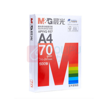 晨光 M&G 多功能复印纸 APYVS957A A4 70g 500张/包 红色包装