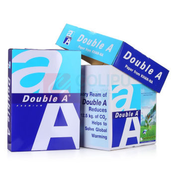达伯埃 Double A 80g A4办公用品打印复印纸 500张/包 5包/箱 5箱装 