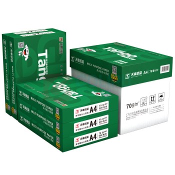 乐活天章 打印纸 复印纸 中高品质款打印纸 70gA4 500张/包 5包/箱(2500张) 