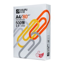 科力普 COLIPU 经典复印纸 CA02 A4 80g 500张/包 5包/箱 PEFC认证