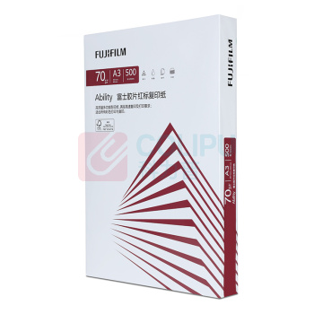 富士胶片 FUJI FILM 红标复印纸 / A3 70g 500张/包 5包/箱