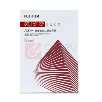 富士胶片 FUJI FILM 红标复印纸 / A3 80g 500张/包5包/箱