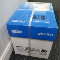 得力 deli 复印纸 Z7123 A5 70g/m2 500张/包 10包/箱