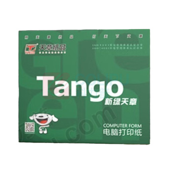 天章(TANGO) 新绿天章电脑打印纸 241-4-1/2S 80列 四联二等分 撕边 (彩色) 1000张/盒