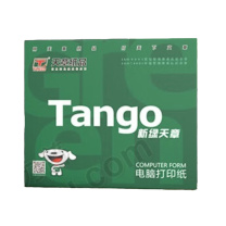 天章(TANGO) 新绿天章电脑打印纸 241-4-1/2S 80列 四联二等分 撕边 (彩色) 1000张/盒