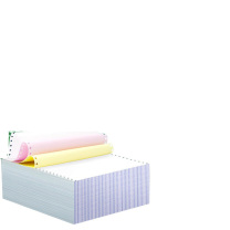 蓝韵 电脑打印纸 241-3 三联三等分 不撕边 (彩色) 1000张/盒