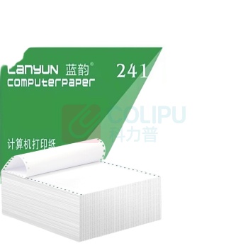 蓝韵 电脑打印纸 241-1 一联整张 不撕边 (白色) 1000张/盒