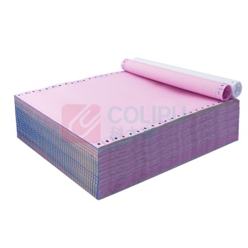 速易打 电脑打印纸 241-1000-2-2 二联二等分 撕边 (彩色) 1000张/盒