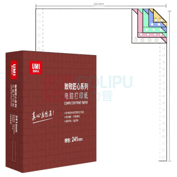 安兴 匠心 电脑打印纸 241-5 五联整张 撕边 (彩色) 1000张/箱