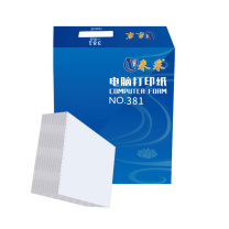来采 打印纸 381 1000页/盒 二联一等分