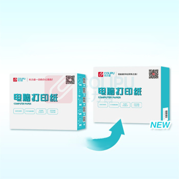 科力普 COLIPU 电脑打印纸 241-2 80列 50g 二等分2联带压线 (彩色) 1000页/箱
