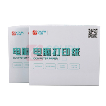 科力普 COLIPU 电脑打印纸 241-4 80列 三等分 4联 带压线 (彩色) 1000页/箱