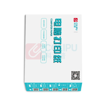 科力普 COLIPU 电脑打印纸 241-4 80列 三等分 4联 带压线 (彩色) 1000页/箱