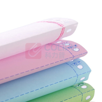 来采 电脑打印纸 381-3-2 三联二等分不撕边 (彩色) 1000页/箱