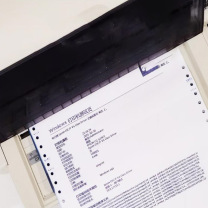 金五星 电脑打印纸 381-2-2 1000页/箱 定制二联二等分撕边