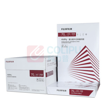 富士胶片 电脑打印纸 红标 A3 70g 500张/包 5包/箱