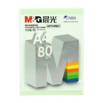 晨光 M&G 彩色复印纸 APYVPB01 A4 80g (淡绿色) 100张/包 25包/箱