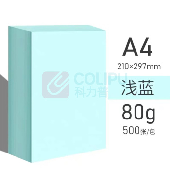 伟盛 80克彩纸 A4 500张/包 5包/箱