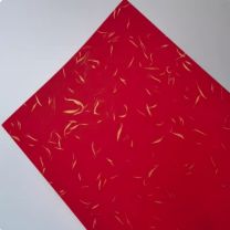 企采严选 金丝纹卡纸红色 200g A4 50张/包