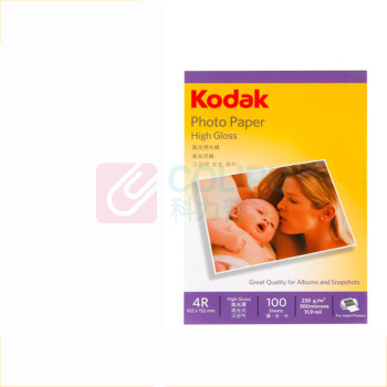 柯达 Kodak 4R/6英寸 230g高光面照片纸/喷墨打印相片纸/相纸 100张装 4027-316 