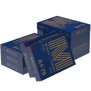 晨光 M&G 打印纸金晨光A4 75g 复印纸 5包/箱 APYVSG72 (白色)