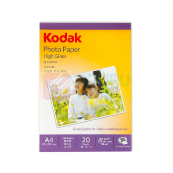 柯达 Kodak 高光面相纸 5740-333 A4 200g 20张/包