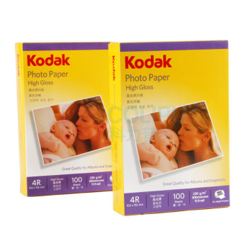 柯达 Kodak 高光照片纸 4027-316 6英寸 80g 100张/包
