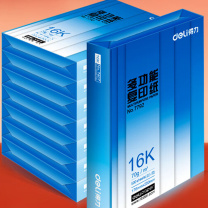 得力(deli)16K打印纸 70g500张*8包一箱 双面复印纸 16K 70g500张*8包/箱 DC