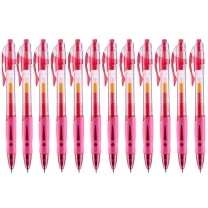 晨光 M&G 按动中性笔 GP-1008 0.5mm (红色) 12支/盒 (替芯 G-5)塑料