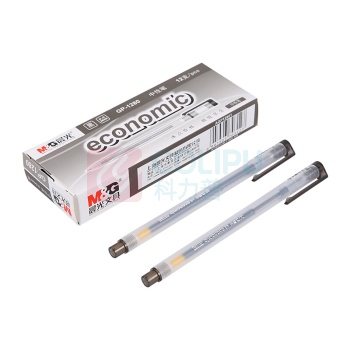 晨光 M&G 拔帽中性笔 GP-1280 0.5mm (黑色) 12支/盒 (替芯 MG6139)塑料