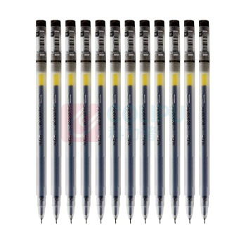 晨光 M&G 拔帽中性笔 GP-1280 0.5mm (黑色) 12支/盒 (替芯 MG6139)塑料