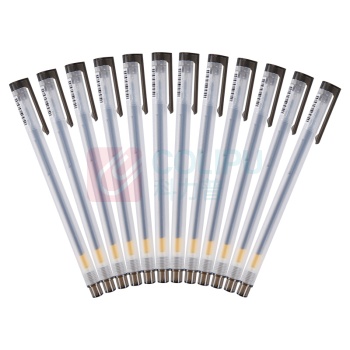 晨光 M&G 拔帽中性笔 GP-1280 0.5mm (黑色) 12支/盒 (替芯 MG6139)塑料