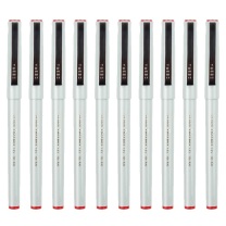 斑马牌 ZEBRA 拔帽签字笔 BE-100 0.5mm (红色) 10支/盒