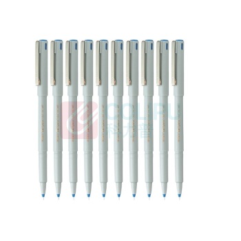斑马牌 ZEBRA 拔帽签字笔 BE-100 0.5mm (蓝色) 10支/盒