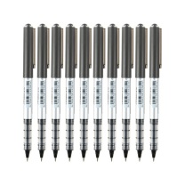 三菱 uni 拔帽直柱式耐水性走珠笔签字笔 UB-150 0.5mm (黑色) 10支/盒