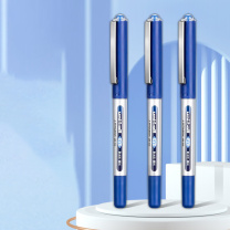 三菱 uni 拔帽直柱式耐水性走珠笔 UB-150 0.5mm (蓝色) 5支/组 DC