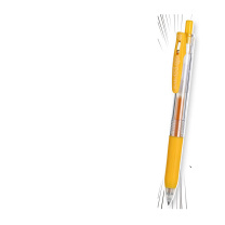 斑马牌 ZEBRA 按动顺利中性笔 JJ15-Y 0.5mm (黄色) 10支/盒 DC