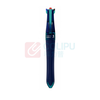 点石 蓝绿杆巡航时空舱三色中性笔 DS-6254 0.5mm (笔芯颜色:红色、黑色、蓝色) 1笔3芯