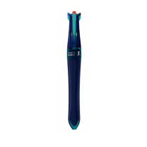 点石 蓝绿杆巡航时空舱三色中性笔 DS-6254 0.5mm (笔芯颜色:红色、黑色、蓝色) 1笔3芯